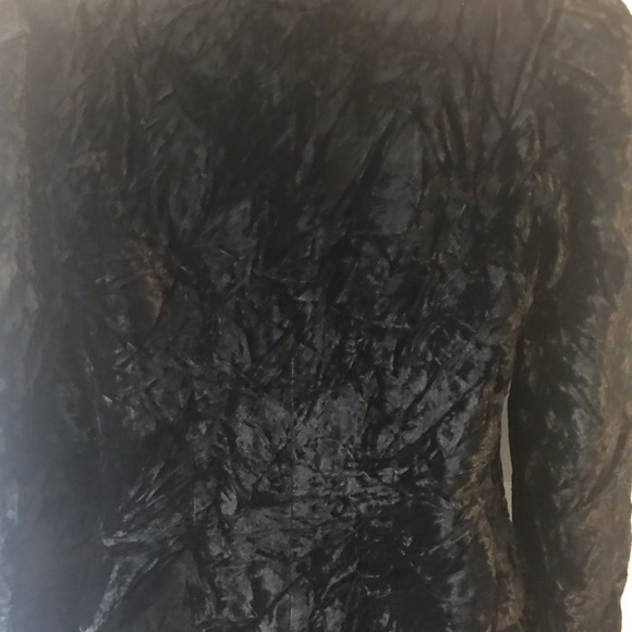 Vintage 80’s Partique New York Crushed Velvet Embroidered - Jewels Jacket Sz S - Picture 5 of 9